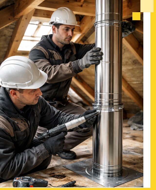 Монтаж дымоходов для каминов в Ишимбае с гарантией качества