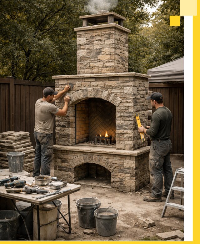 Проектирование и установка уличных каминов в Ишимбае