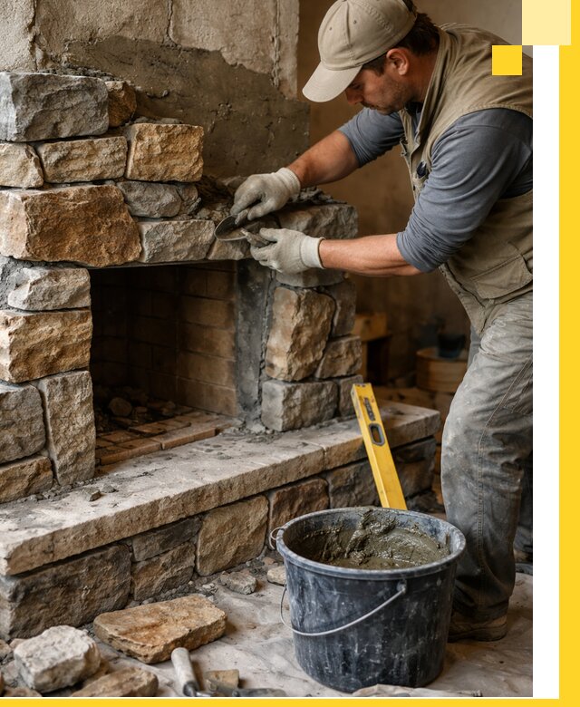 Изготовление и установка каменных каминов под ключ в Ишимбае