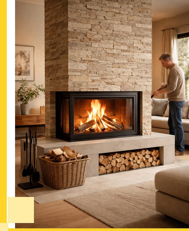 Дровяной камин под ключ в Ишимбае от 202820 р. | ЭриданШмб