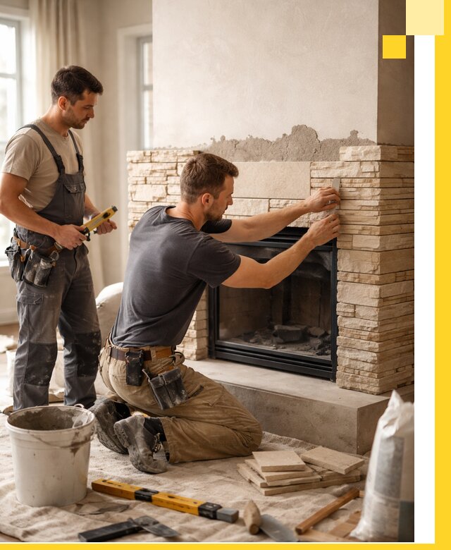 Установка и монтаж каминов для загородного дома в Ишимбае