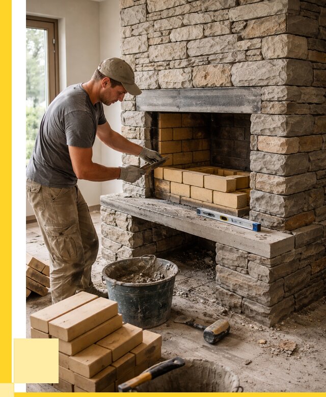 Кладка каминов и камина в Ишимбае от 25353 р. ЭриданШмб