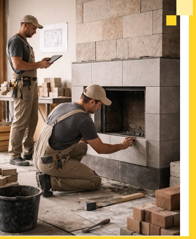 Индивидуальные проекты каминов и каминных систем в Ишимбае