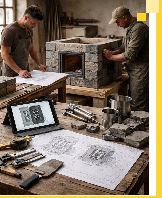 Разработка проектов печей с согласованием и монтажом в Ишимбае