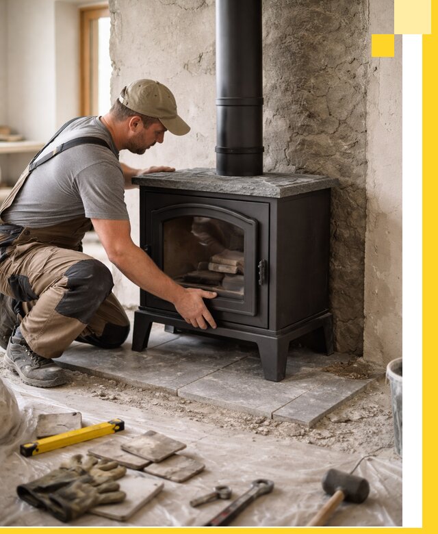 Профессиональный монтаж печей и каминов в Ишимбае под ключ