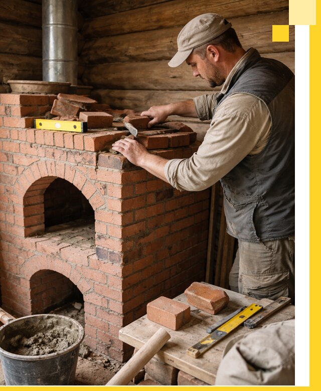 Изготовление и установка русских печей в Ишимбае под ключ