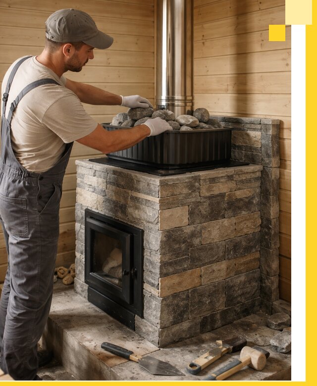 Печи для парной в Ишимбае, производство, монтаж и обслуживание