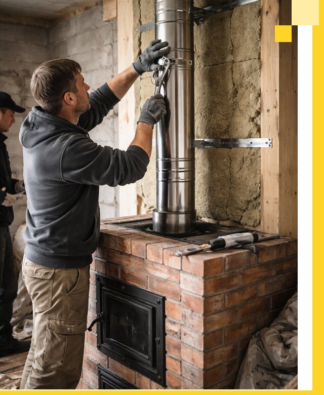 Изготовление и монтаж печей и дымоходов под ключ в Ишимбае