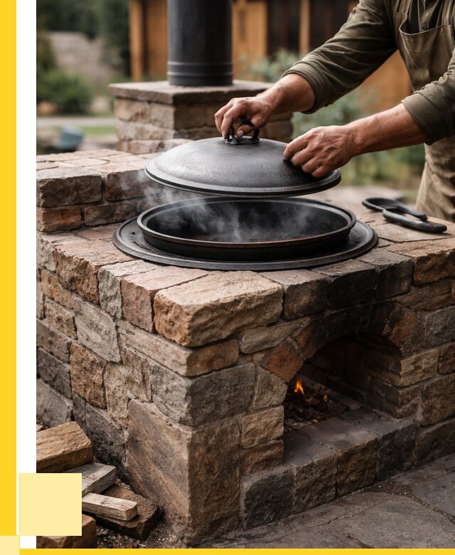 Печи для казана в Ишимбае по цене от 18254 р. | ЭриданШмб