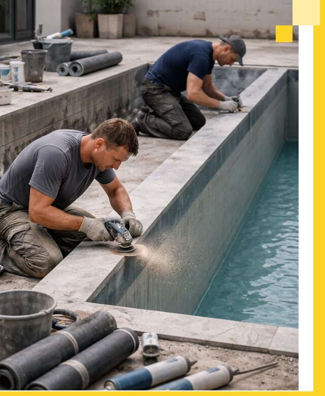 Профессиональный ремонт бассейнов под ключ в Ишимбае