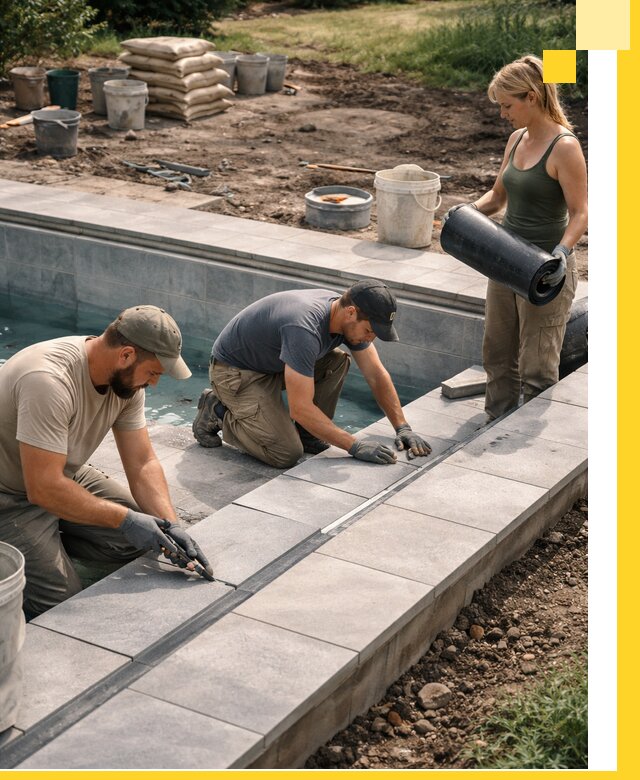 Строительство и монтаж уличных бассейнов под ключ в Ишимбае