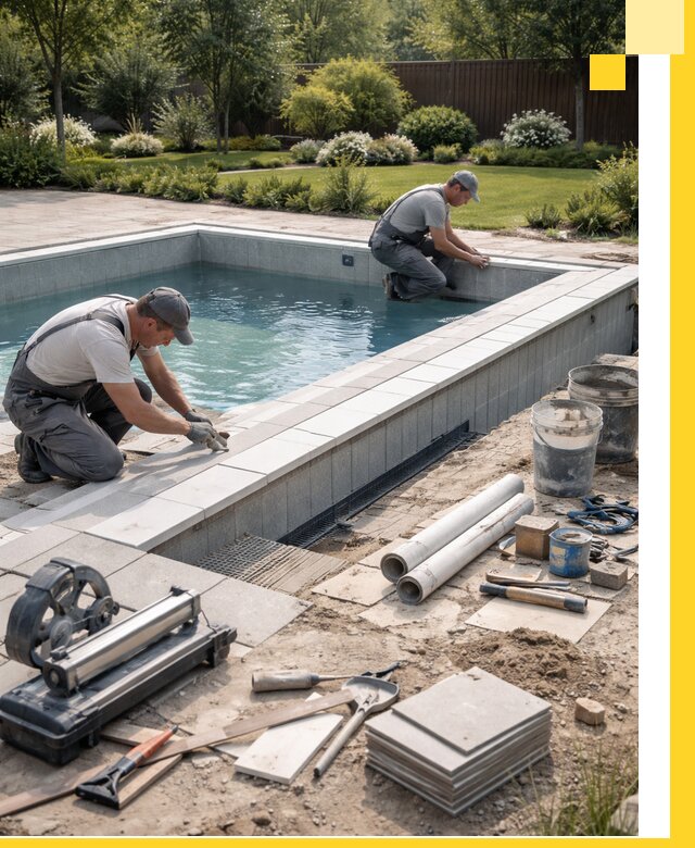 Строительство открытых бассейнов под ключ в Ишимбае профессионально