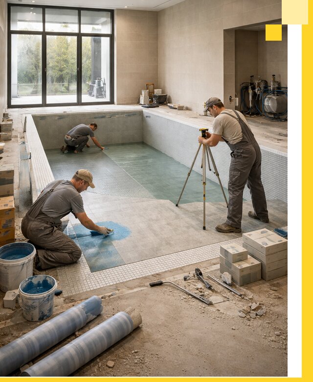 Проект и строительство закрытых бассейнов в Ишимбае под ключ