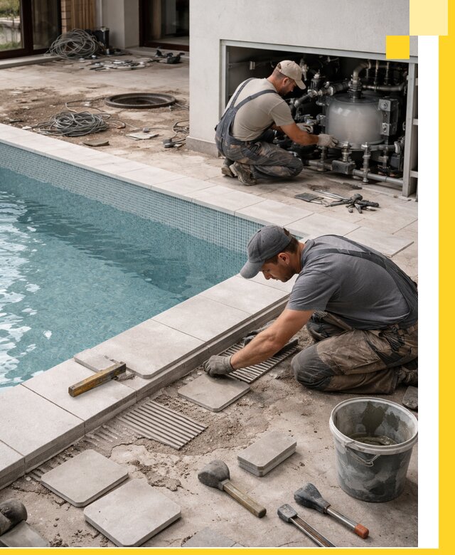 Строительство и монтаж бассейнов в коттедже в Ишимбае