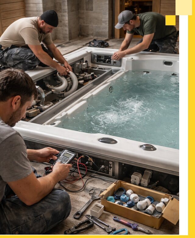 Гидромассажные бассейны под ключ в Ишимбае, дизайн и монтаж