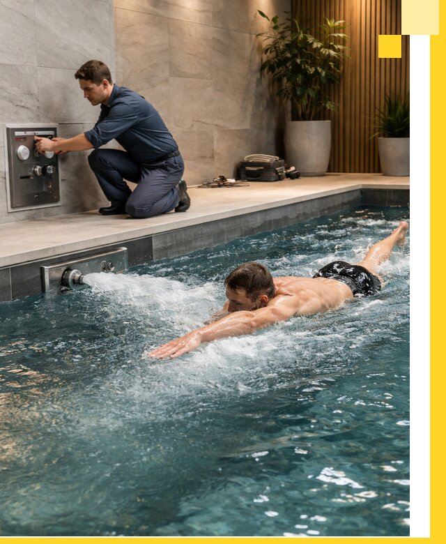 Проектирование и монтаж бассейнов с противотоком в Ишимбае