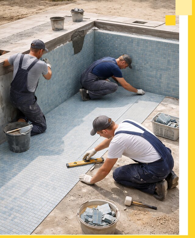 Укладка и установка плитки для бассейнов под ключ в Ишимбае