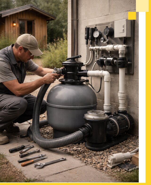 Продажа и монтаж фильтров и насосов для бассейнов в Ишимбае