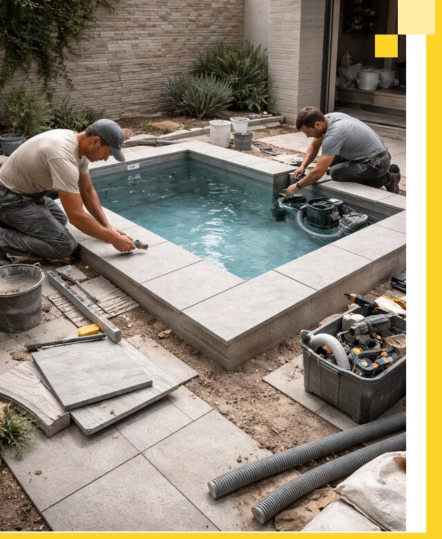 Мини бассейны под ключ в Ишимбае, дизайн и установка