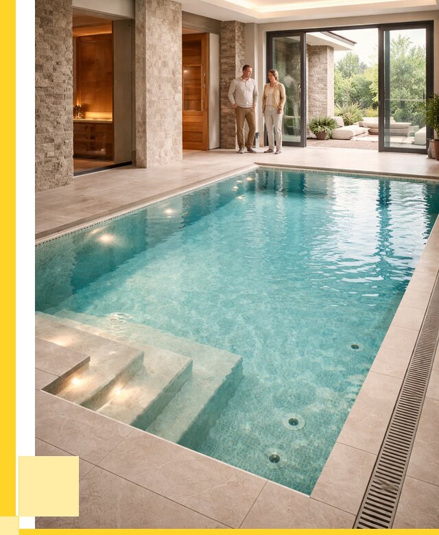 Бассейн во дворе в Ишимбае: проект, отделка от 1216920 р. | ЭриданШмб