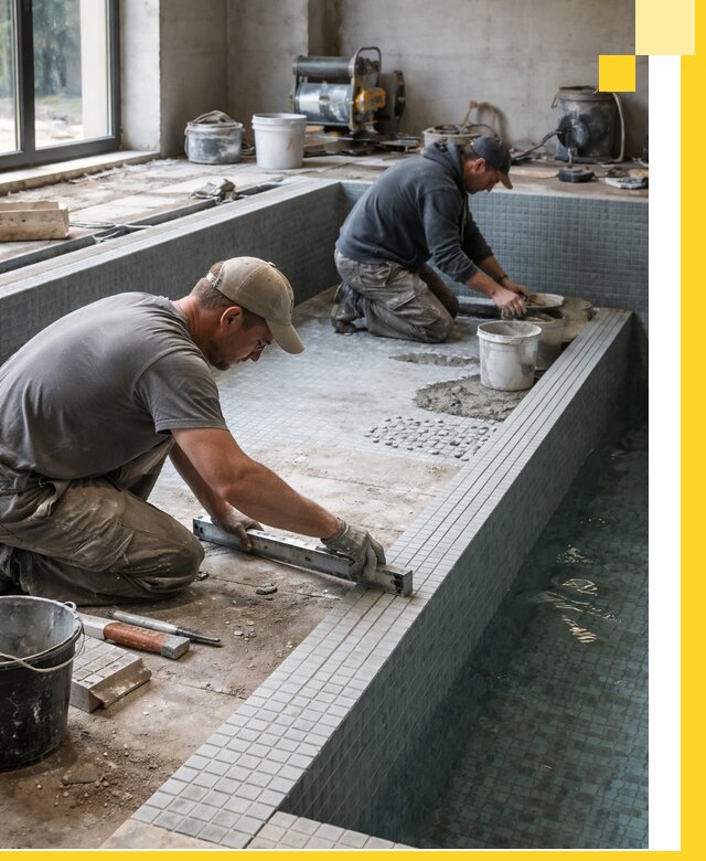 Строительство бассейна в частном доме в Ишимбае под ключ