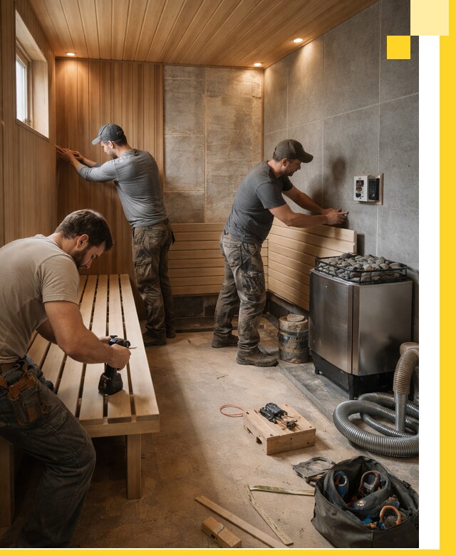 Сауны под ключ в Ишимбае, проектирование, строительство, отделка