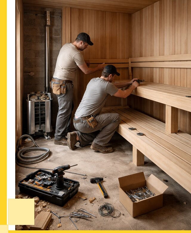 Монтаж саун под ключ в Ишимбае от 121692 р. | ЭриданШмб