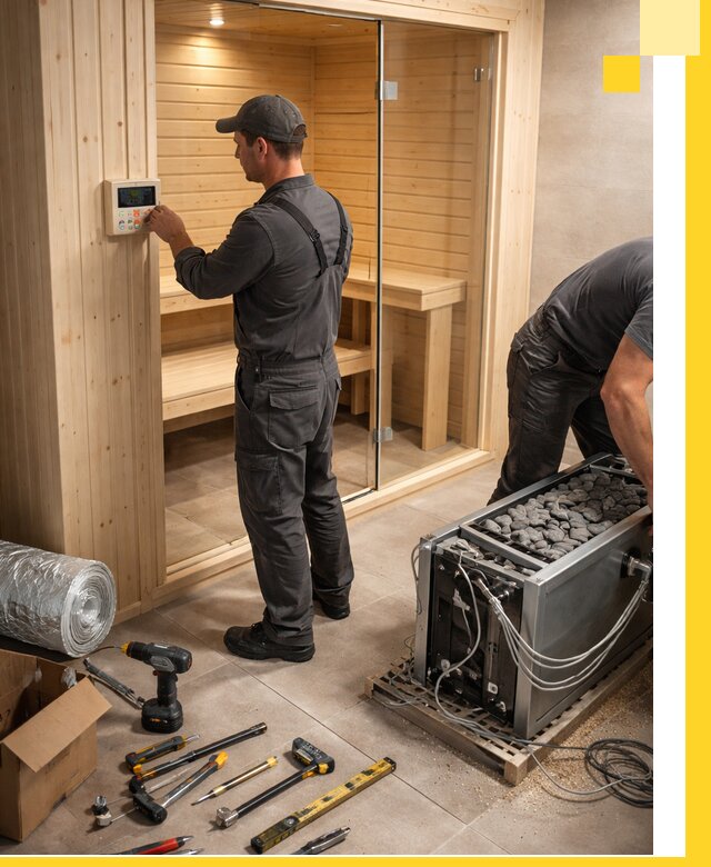 Поставка, установка и монтаж электрических саун в Ишимбае