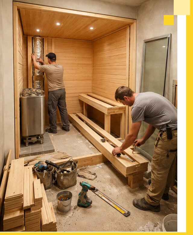 Проектирование и установка домашних саун под ключ в Ишимбае