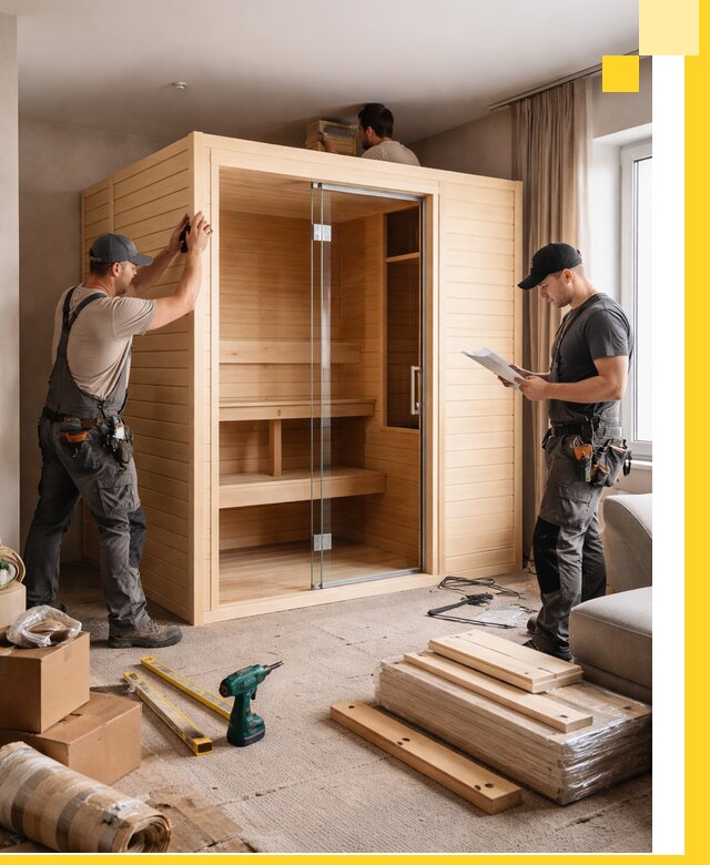 Установка и благоустройство саун в квартире в Ишимбае