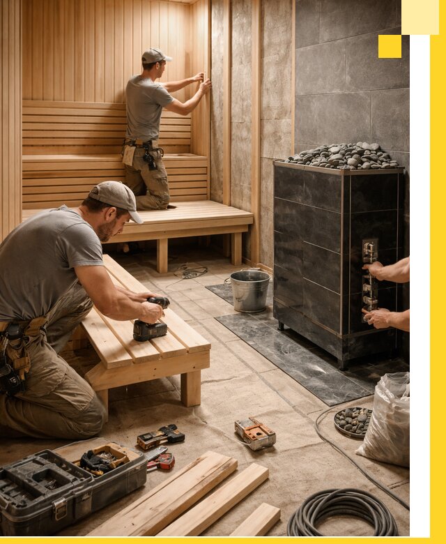 Дизайн и строительство интерьерных саун под ключ в Ишимбае