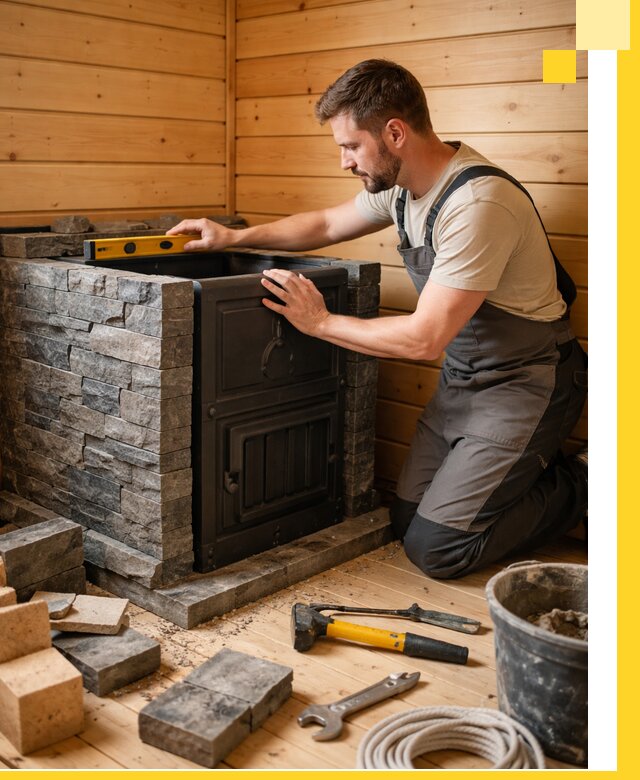 Производство и установка печей для саун под ключ в Ишимбае