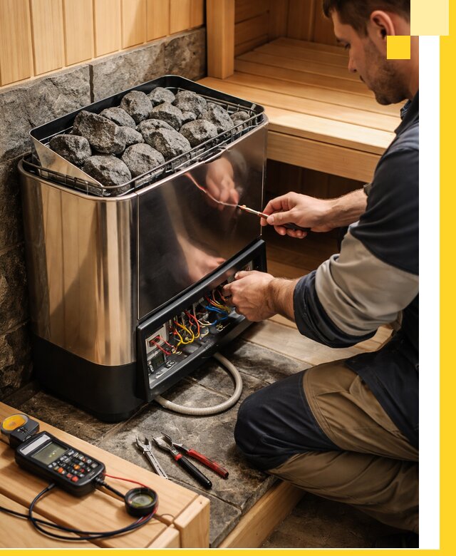 Продажа и установка электрокаменок для саун в Ишимбае