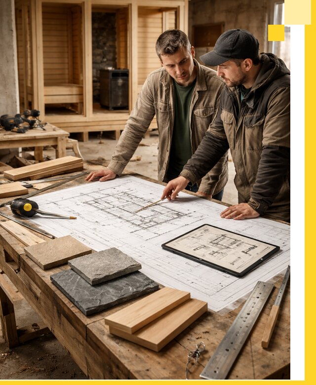 Проекты бань под ключ и планы строительства в Ишимбае