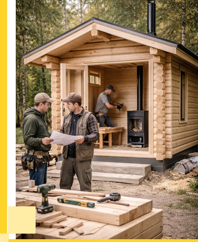 Монтаж бань под ключ в Ишимбае — от 202820 р. | ЭриданШмб