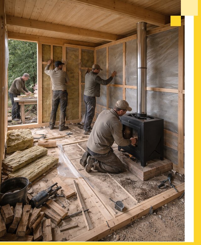 Профессиональный монтаж бань под ключ в Ишимбае для дома