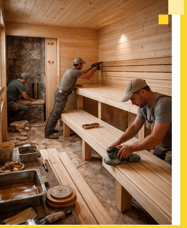 Профессиональная отделка бань в Ишимбае под ключ, с гарантией