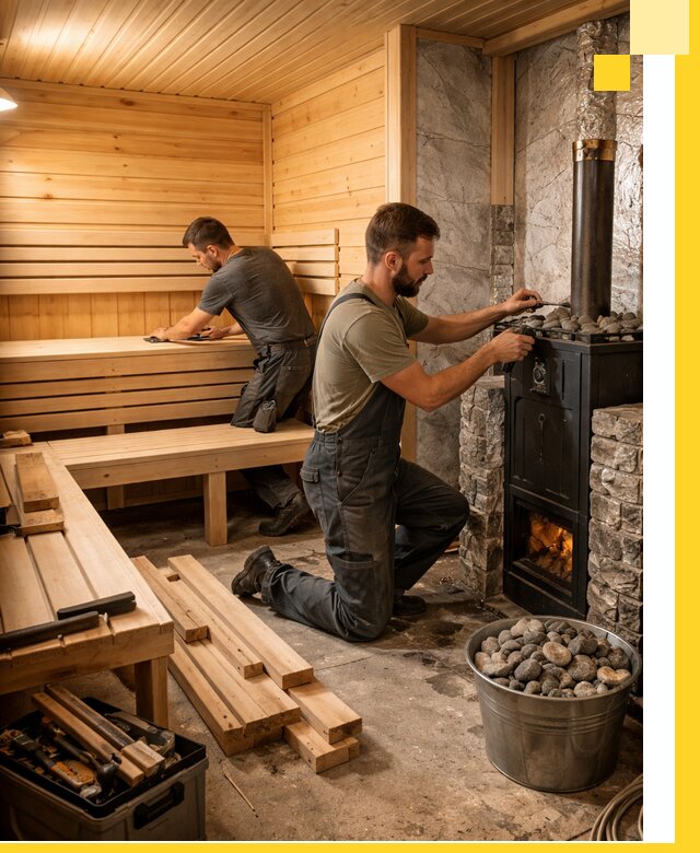 Дизайн и строительство интерьеров бань под ключ в Ишимбае