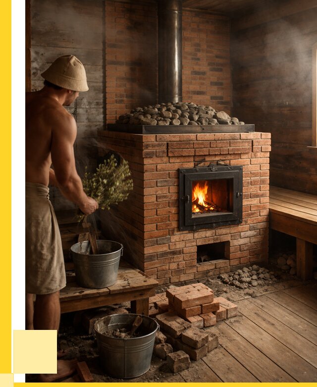 Кирпичные банные печи в Ишимбае от 91269 р. | ЭриданШмб