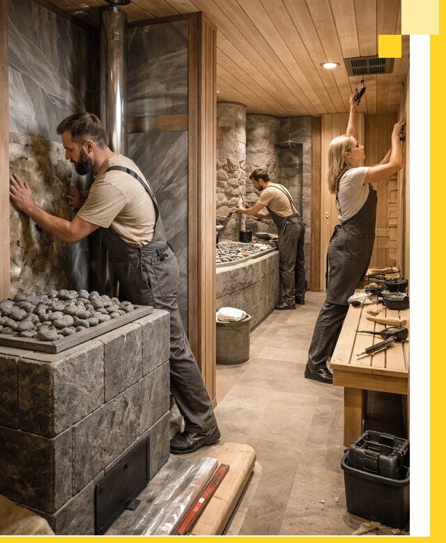 Строительство бань и SPA процедур в Ишимбае под ключ и отделкой