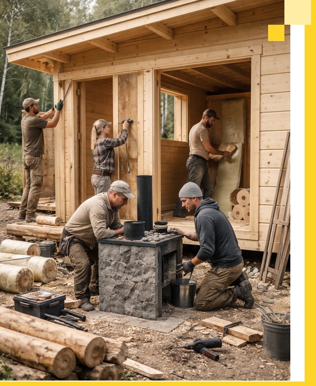 Купить баню под ключ в Ишимбае строительство монтаж отделка