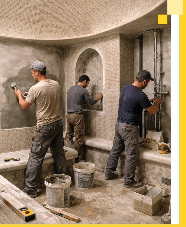 Профессиональный монтаж хамамов под ключ в Ишимбае с гарантией