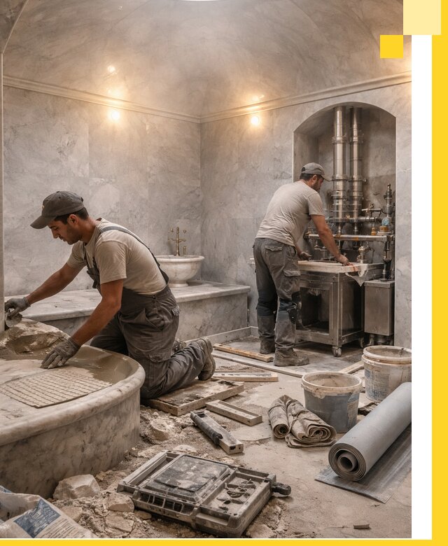 Строительство турецких бань хаммам под ключ в Ишимбае