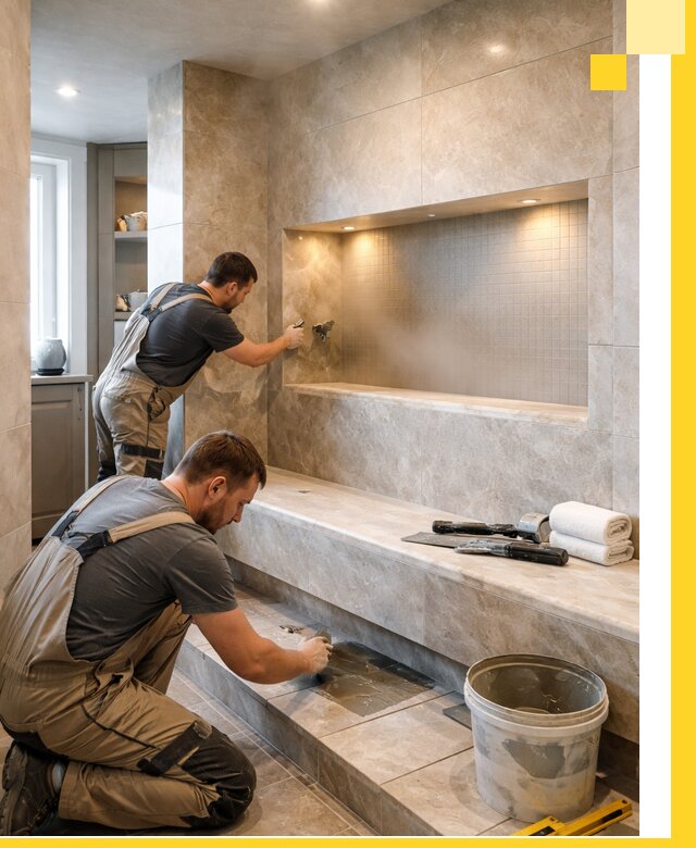 Профессиональное строительство хамама в квартире в Ишимбае