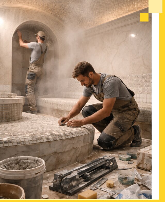 Профессиональный дизайн хамама и SPA под ключ в Ишимбае