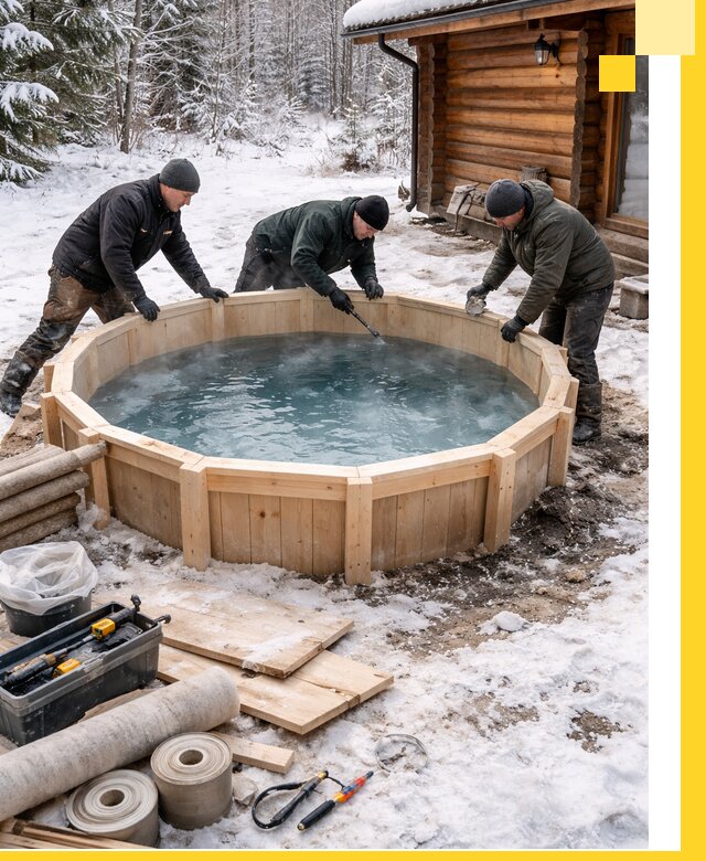 Изготовление и установка ледяных купелей под ключ в Ишимбае